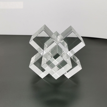 Kristalinis kryžiaus dekoras namams, matinės apdailos paviršius, šiuolaikinis minimalistizmas, geometrinis dizainas, prekės ženklas Puyang No.1