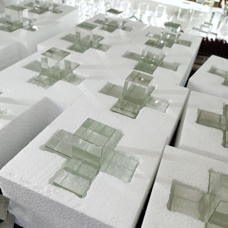 Kristalinis kryžiaus dekoras namams, matinės apdailos paviršius, šiuolaikinis minimalistizmas, geometrinis dizainas, prekės ženklas Puyang No.1