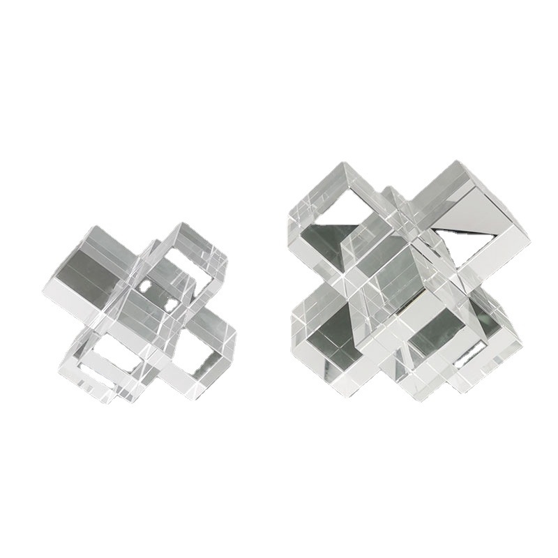 Kristalinis kryžiaus dekoras namams, matinės apdailos paviršius, šiuolaikinis minimalistizmas, geometrinis dizainas, prekės ženklas Puyang No.1
