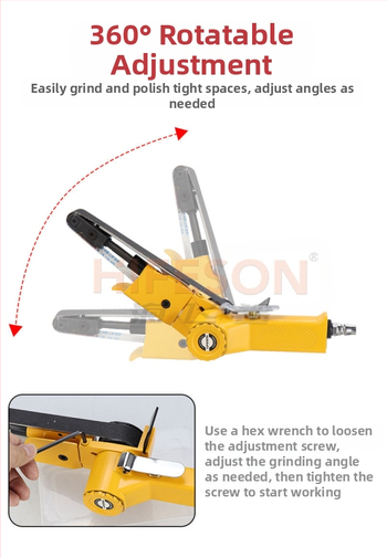 Sea Flying Shark пневматичен пръстенов шлайф с лента за шкурене за полиране