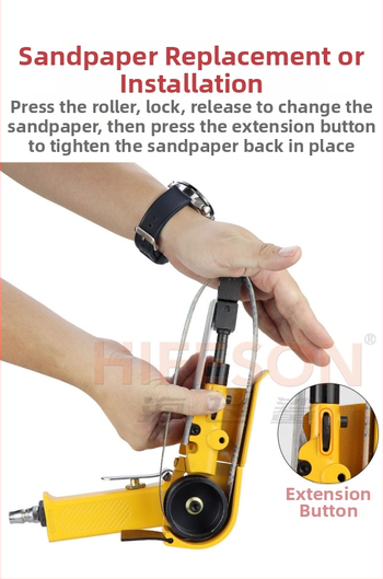 Sea Flying Shark пневматичен пръстенов шлайф с лента за шкурене за полиране