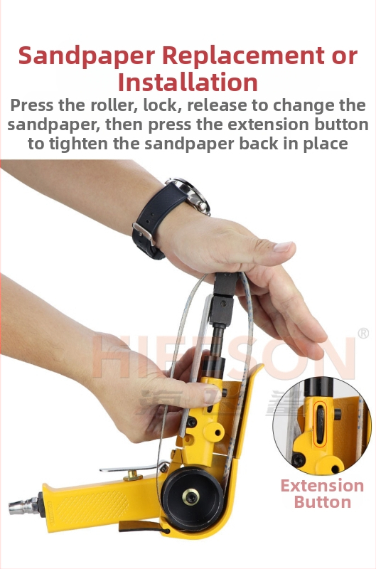 Sea Flying Shark пневматичен пръстенов шлайф с лента за шкурене за полиране