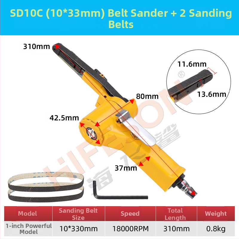 Sea Flying Shark пневматичен пръстенов шлайф с лента за шкурене за полиране