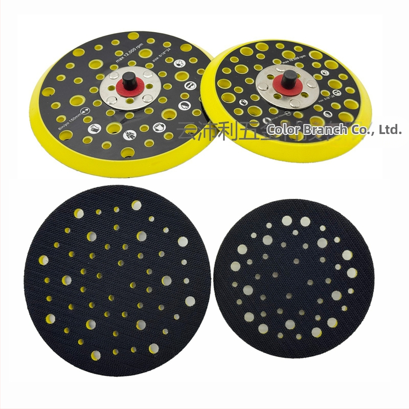 Порест пневматичен полиращ диск, Марка: Други, PU + найлон кука-лента, абразив: найлон, твърдост: средна, съвместим с MIRKA база за дискове