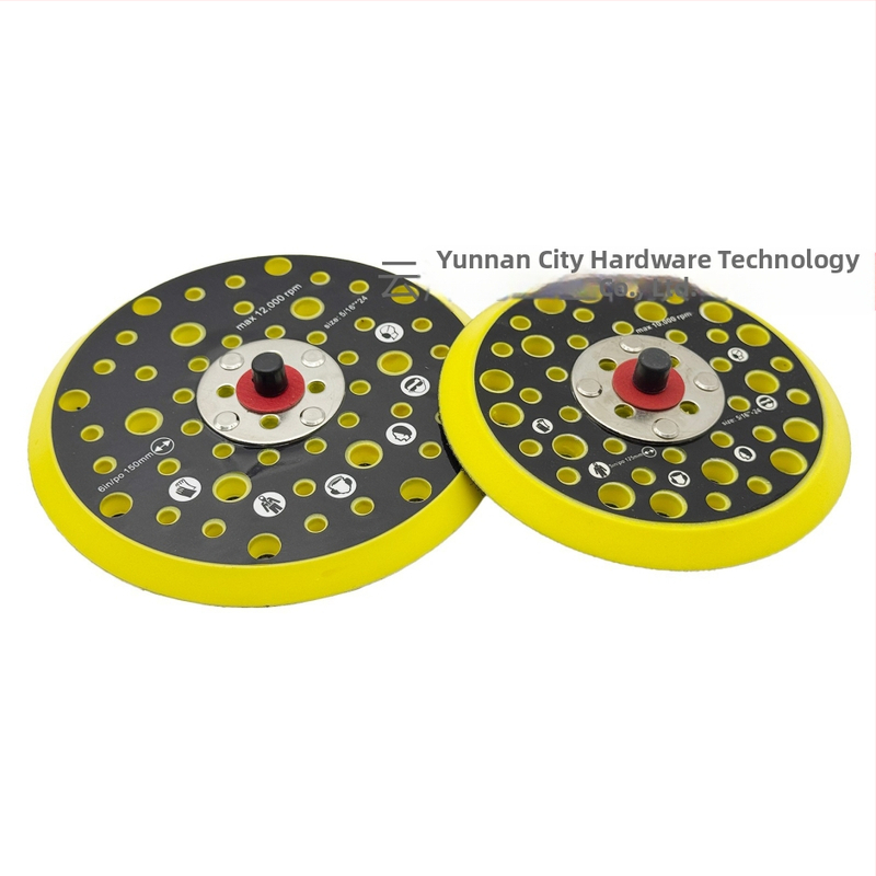 Порест пневматичен полиращ диск, Марка: Други, PU + найлон кука-лента, абразив: найлон, твърдост: средна, съвместим с MIRKA база за дискове