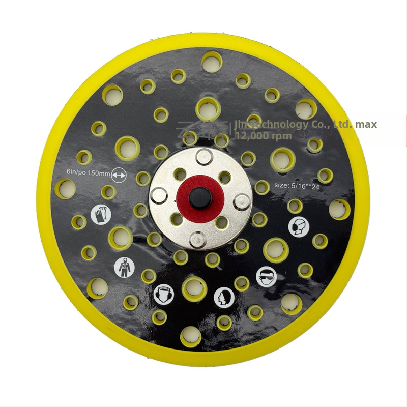 Порест пневматичен полиращ диск, Марка: Други, PU + найлон кука-лента, абразив: найлон, твърдост: средна, съвместим с MIRKA база за дискове