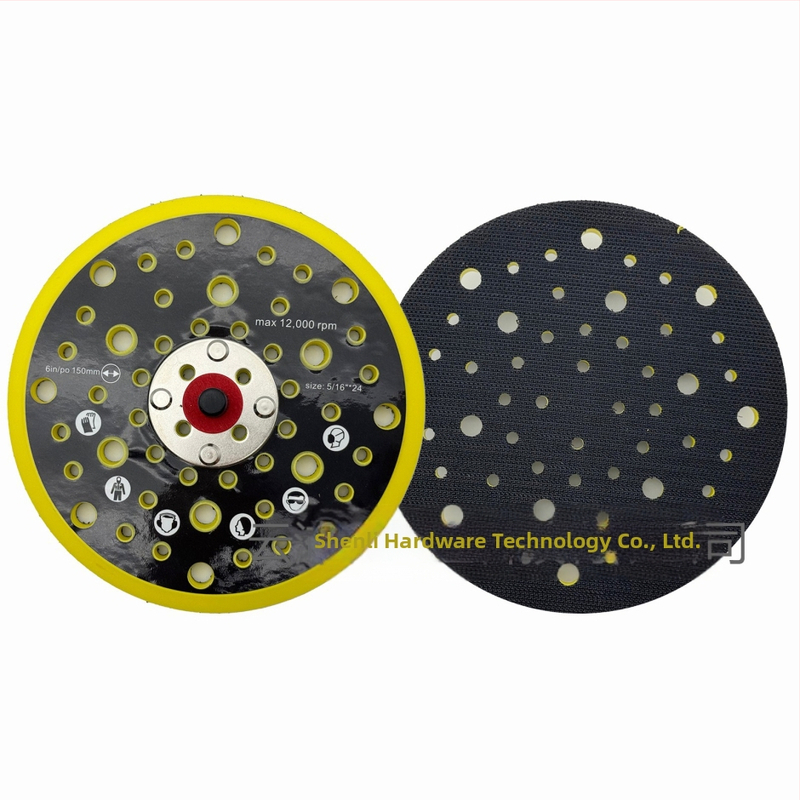 Porains pneimatiskās pulēšanas disks, Zīmols: Cits, PU + neilons ar āķi un cilpu (hook-and-loop), Abrasīvs: neilons, Cietība: Vidēja, Saderīgs ar MIRKA pamatnēm