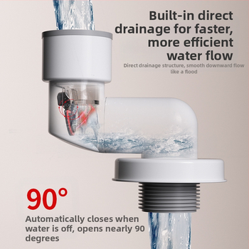 Πώμα στεγανοποίησης οσμών αποχέτευσης - ABS, μοντέλο LH wall-row deodorant plug, τύπος έλξης, μοντέρνος μινιμαλιστικός σχεδιασμός