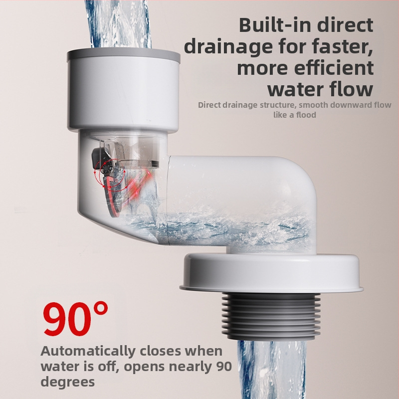 Дренажен уплътнител за миризми - ABS, модел LH wall-row deodorant plug, тип дърпане, модерен стил