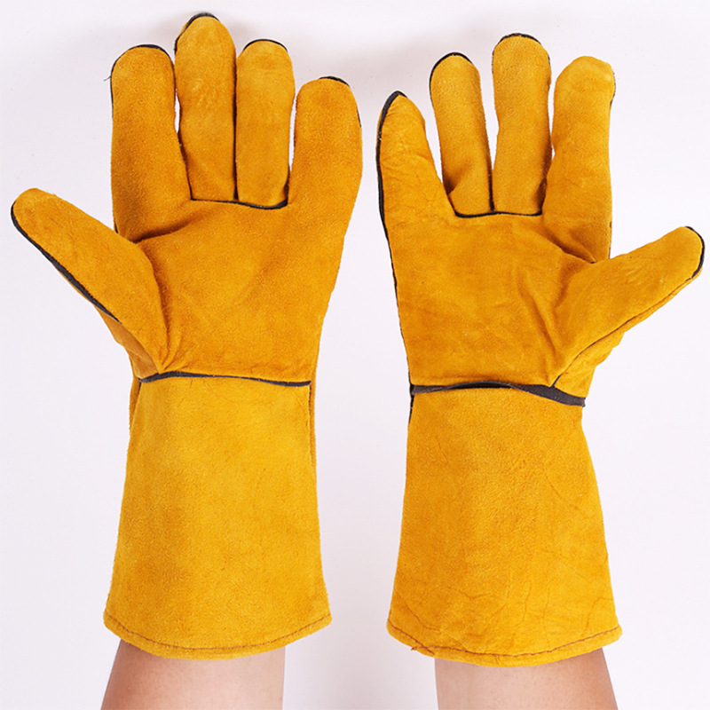 Suvirinimo pirštinės iš galvijų odos – Xinbai Shield; medžiaga: galvijų oda; tikslas: elektros suvirinimas ir laivų statybos priežiūra