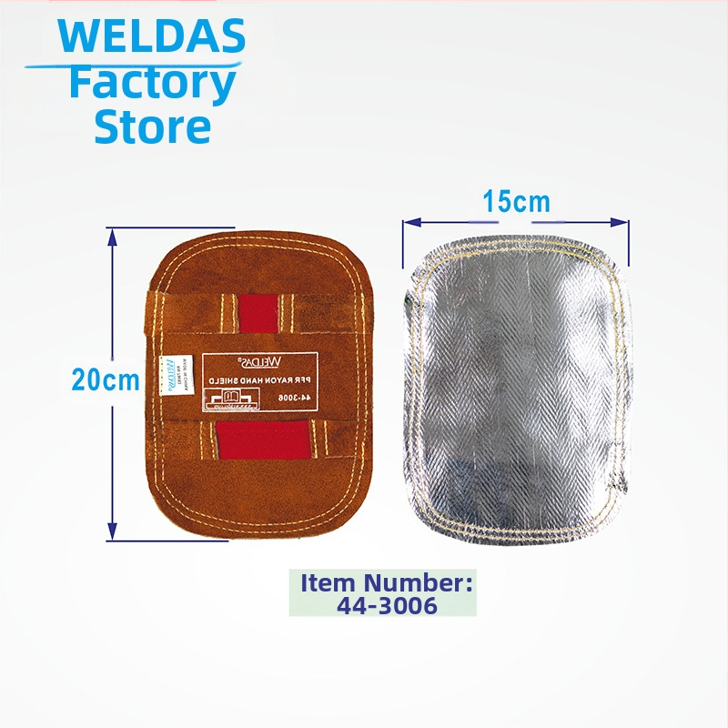 Заваръчни защитни ръкавици с щит за ръка – алуминиево фолио, кожена подплата, висока температурна устойчивост, изолация, заваръчни операции