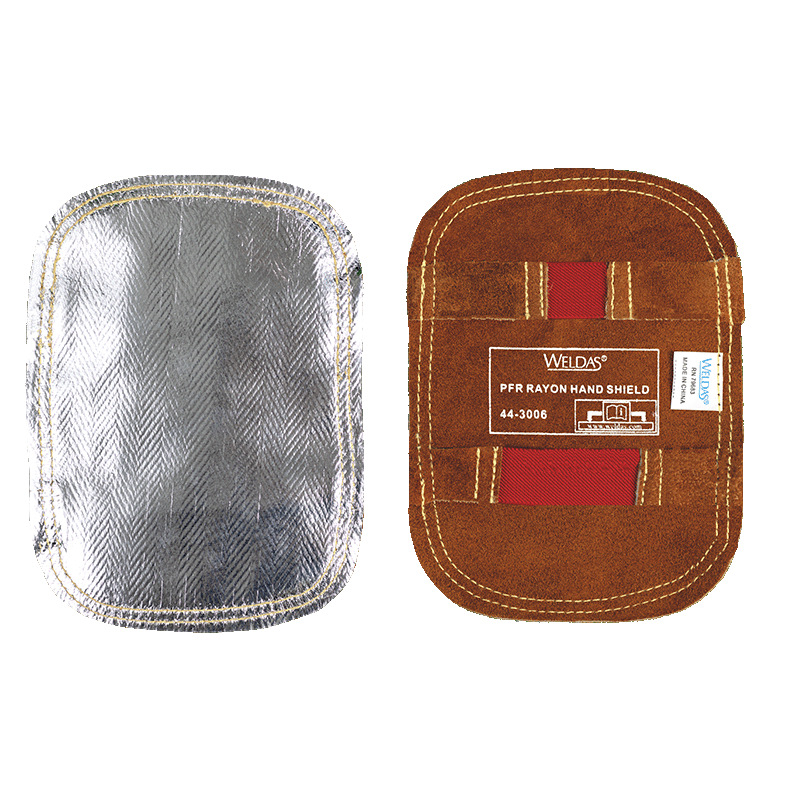 Γάντια προστασίας συγκόλλησης με ασπίδα χεριού – φύλλο αλουμινίου, δερμάτινη επένδυση, υψηλή θερμική αντοχή, μόνωση, συγκόλληση