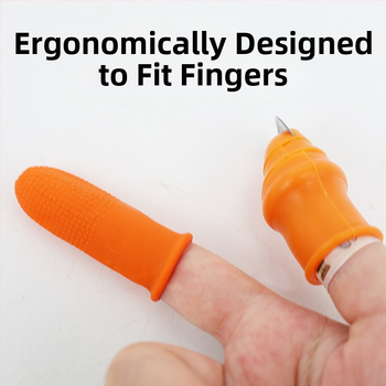 Chef Ji Qixiu pirštų peilis — PP ir nerūdijančiojo plieno konstrukcija, šiuolaikiškas ir paprastas stilius, pritaikymas galimas, logotipas atspaustas