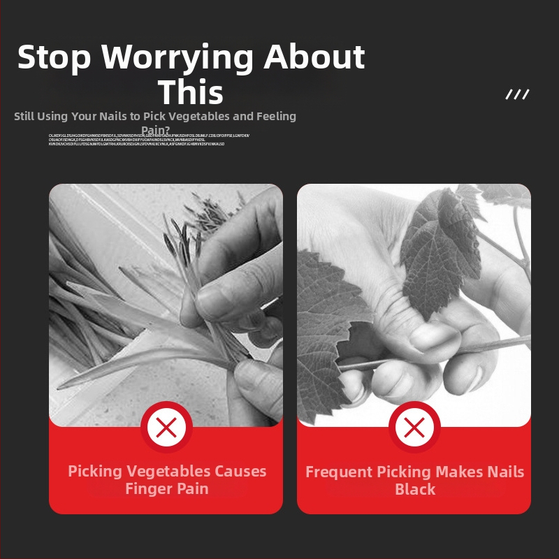 Нож за палец Chef Ji Qixiu — конструкция от PP и неръждаема стомана, модерен и прост стил, персонализация налична, печатано лого