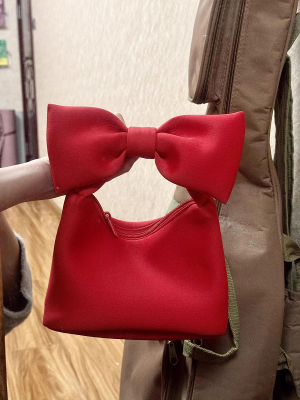 Street-trend space cotton bucket táska cipzárral, horizontális négyszögletes forma, telefontok zsebbel