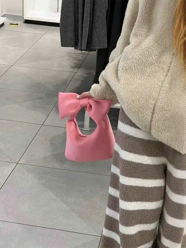 Street-trend space cotton bucket táska cipzárral, horizontális négyszögletes forma, telefontok zsebbel