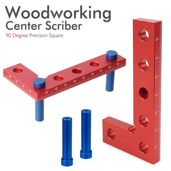 Εργαλείο χάραξης αυτοκεντρικό για ξυλουργική, με 90° ακριβή τετράγωνη άκρη, κράμα αλουμινίου, μίνι κεντρικό εργαλείο