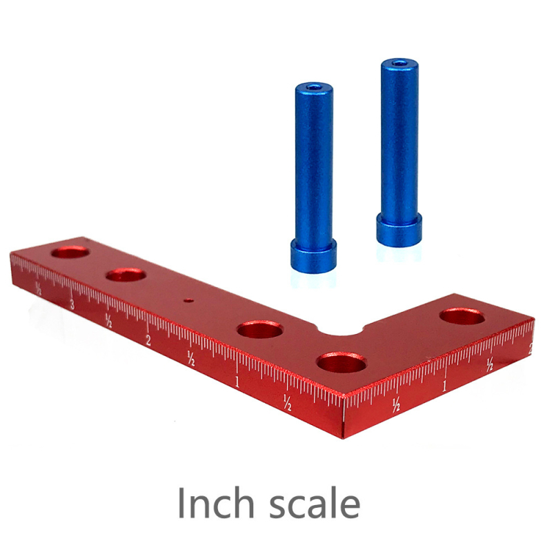 Εργαλείο χάραξης αυτοκεντρικό για ξυλουργική, με 90° ακριβή τετράγωνη άκρη, κράμα αλουμινίου, μίνι κεντρικό εργαλείο