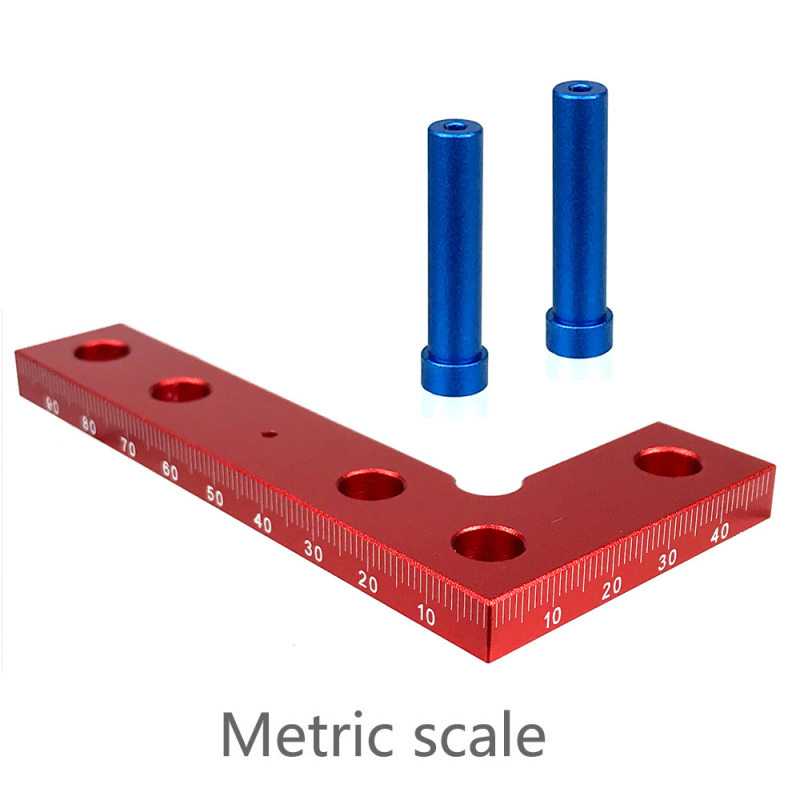 Εργαλείο χάραξης αυτοκεντρικό για ξυλουργική, με 90° ακριβή τετράγωνη άκρη, κράμα αλουμινίου, μίνι κεντρικό εργαλείο