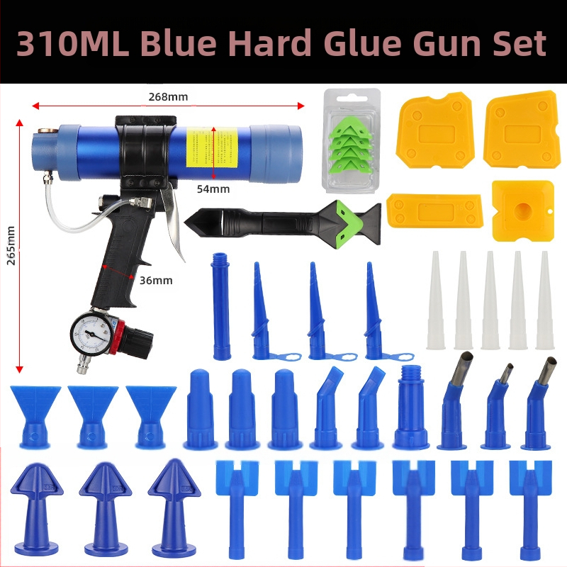 Sea Flying Shark Q3 пневматичен пистолет за лепило — за силикон и уплътнения, тегло 0.8 кг