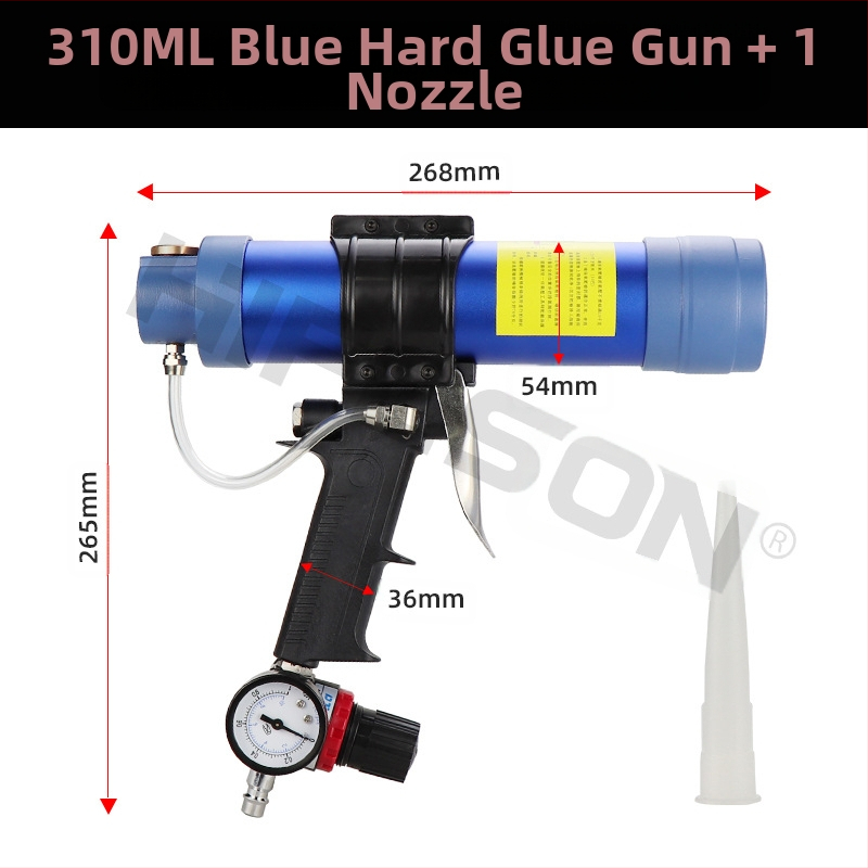 Sea Flying Shark Q3 пневматичен пистолет за лепило — за силикон и уплътнения, тегло 0.8 кг