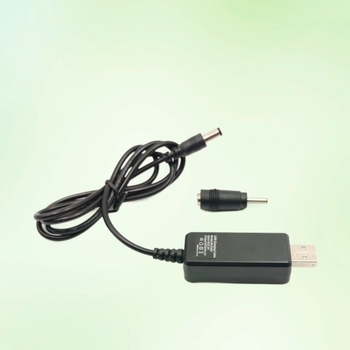 USB към DC усилващ кабел, вход USB 5V, изход 9V/12V, дължина 1 м, за рутер, оптичен модем и LED лента