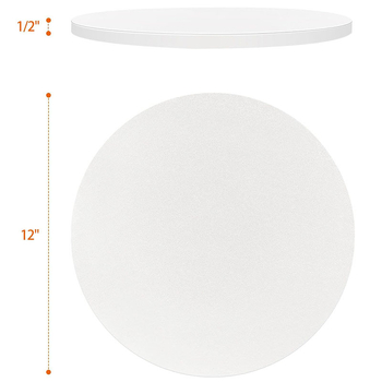 Riebalams atspari apvali torto pagrindinė plokštė su UV danga, Europos stiliaus dizainas