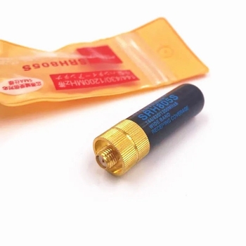 Διπλοτμηματική χειροκίνητη κεραία SRH805S συμβατή με Baofeng UV-5R, εμβέλεια 1,5–3 χλμ, υλικό: χάλυβας