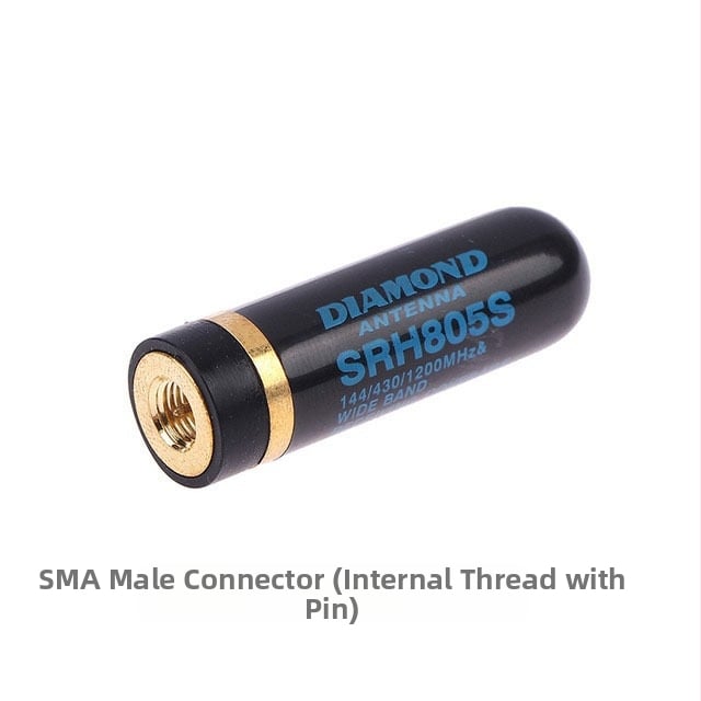 Διπλοτμηματική χειροκίνητη κεραία SRH805S συμβατή με Baofeng UV-5R, εμβέλεια 1,5–3 χλμ, υλικό: χάλυβας