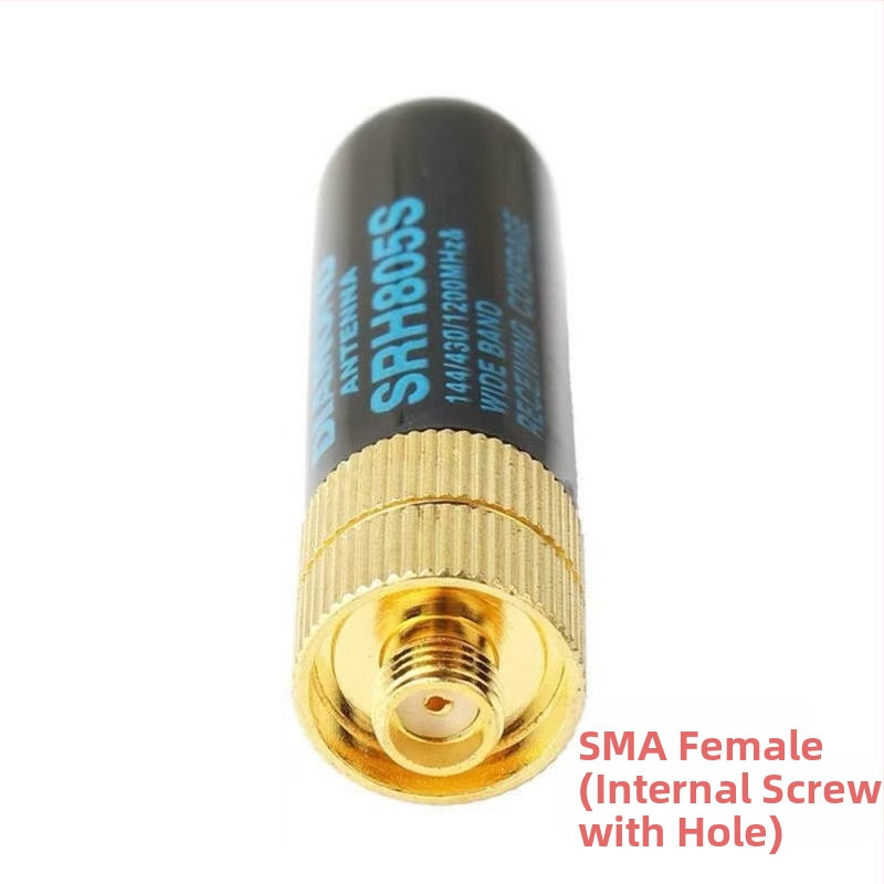 Διπλοτμηματική χειροκίνητη κεραία SRH805S συμβατή με Baofeng UV-5R, εμβέλεια 1,5–3 χλμ, υλικό: χάλυβας