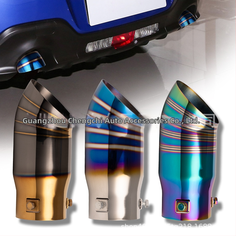 YC rozsdamentes acél kipufogócső, modell: egy kivezetéses végcső, univerzális illesztés