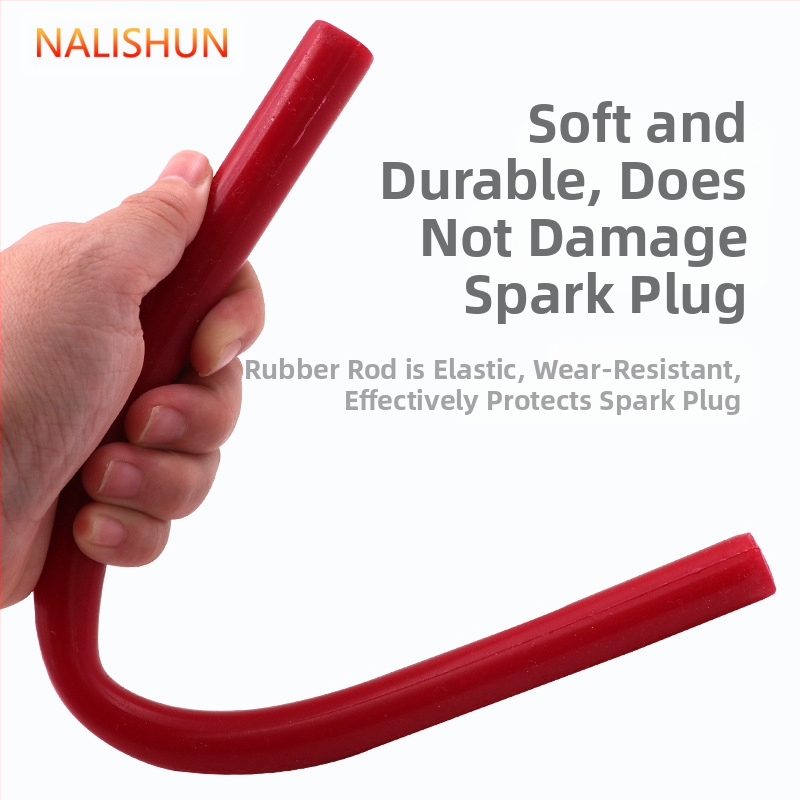 Инструмент за монтаж на свещи за запалване със гумена лепяща пръчка и двуотворен ключ за свещи — гумирана конструкция, 40 г, марка So smooth