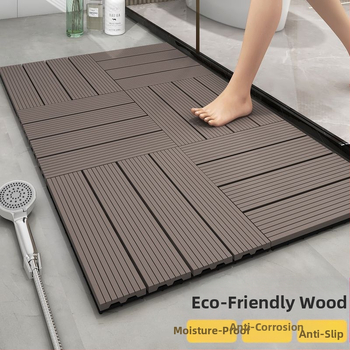 Ξύλινο χαλάκι μπάνιου, τετράγωνο σχήμα, κωδικός κατασκευαστής 94549916, Νέο κινεζικό στυλ