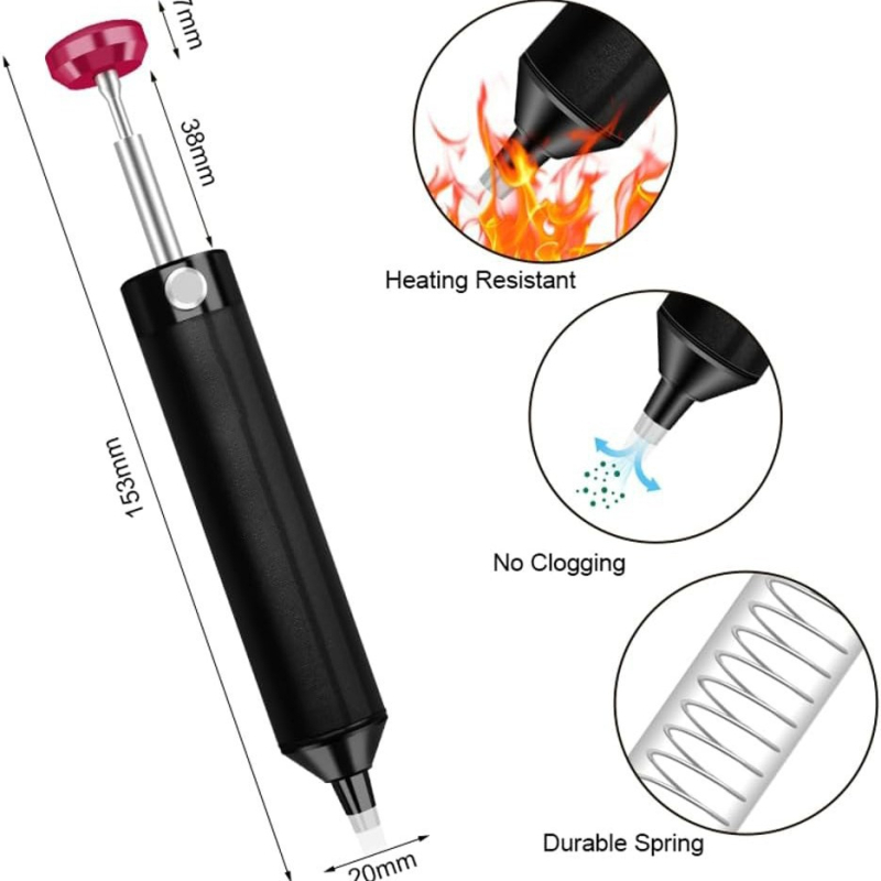 Pumpa za desoldering - industrijske kvalitete, snažno usisavanje, ručni vakuumski alat za popravke i demontažu dijelova
