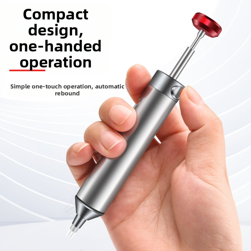 Помпа за отпайване на припой - индустриално качество, мощно засмукване, ръчен вакуумен инструмент за ремонт и демонтаж на компоненти