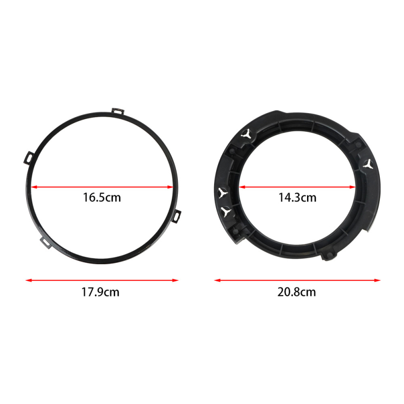 RUNSHENG държач за фар за Jeep Wrangler, 2007–2017 г., метална конструкция, модел EL-1018-BK