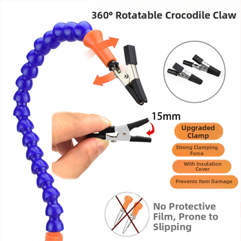 Fuling универсален държач за спойка на PCB платки, изработен от въглеродна стомана, осем щипки, предназначен за ремонт на електронни платки в телекомуникациите