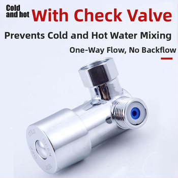 Mu Bin termostatinis temperatūros reguliatorius su jutikliniu čiaupu, 2 įv. 1 išv., 3-šakos maišymo vožtuvas vandens šildytuvui, modelis 62325, darbinis slėgis 0.8 MPa, šaltas 10°C, karštas 80°C