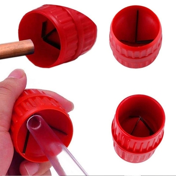 Εργαλείο φαλτσοποίησης σωληνώσεων για εσωτερικές και εξωτερικές άκρες – κατάλληλο για σωλήνες από πλαστικό, χαλκό και μέταλλο; απλός τύπος μοντέλου