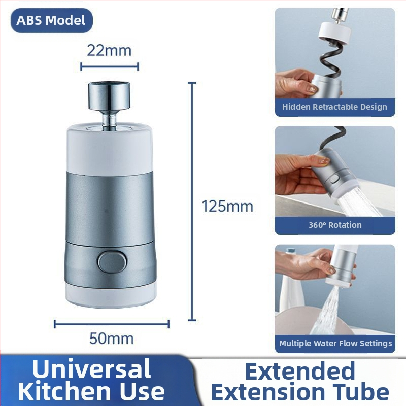 Kuhinjski slavina s izvlačnim izljevom, model CLDD2YS, materijal nehrđajući čelik + ABS, upravljanje jednim ručicama, nazivni tlak 10, radna temperatura 85°C