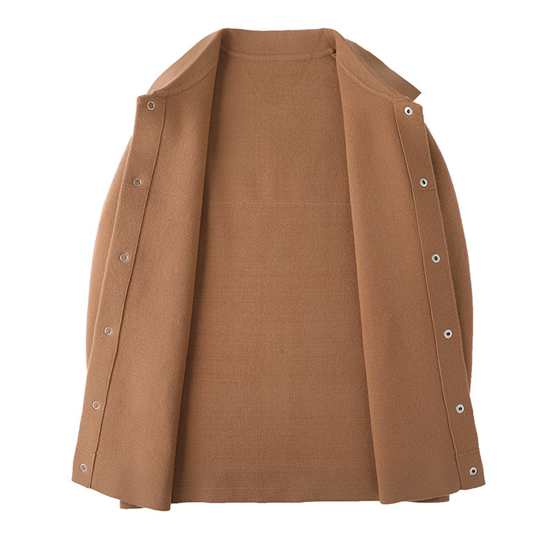 Kardigan s reverom, jacquard uzorak, široki kroj, smjesa akrilnih vlakana, za proljeće i jesen