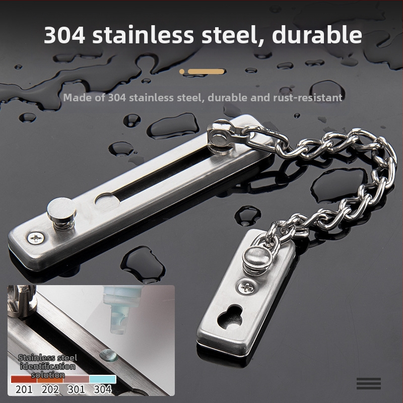 Верижно заключване за врати, двупунктово, неръждаема стомана, Top Valley, модерен стил