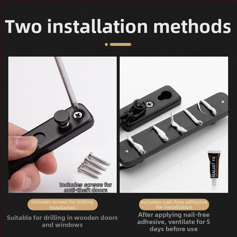 Верижно заключване за врати, двупунктово, неръждаема стомана, Top Valley, модерен стил