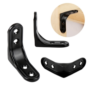 Γωνιακός στηριγμός από ψυχρό χάλυβα για έπιπλα — 90° συνδετήρας για τραπέζια και καρέκλες, Μοντέλο 065, Μάρκα First Horse, ενίσχυση και στερέωση, επίστρωση με πούδρα