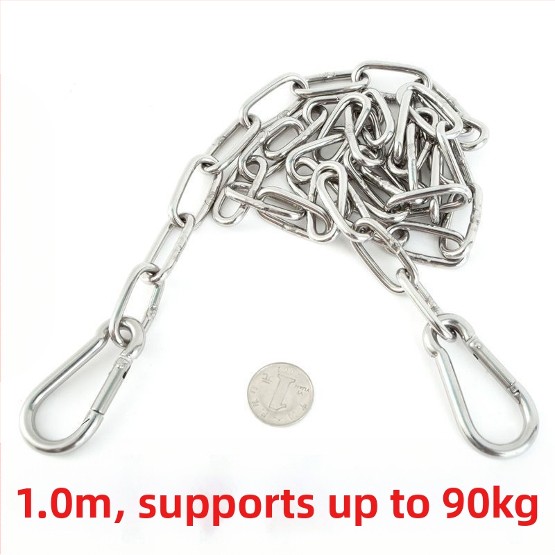 304 nerūsējošā tērauda bezšuvju žāvēšanas aukla drēbēm ar biezu ķēdi