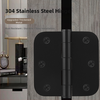 Nerūsējošā tērauda durvju eņģe, modelis 3535, slīpēta virsma, moderns minimālisma stils