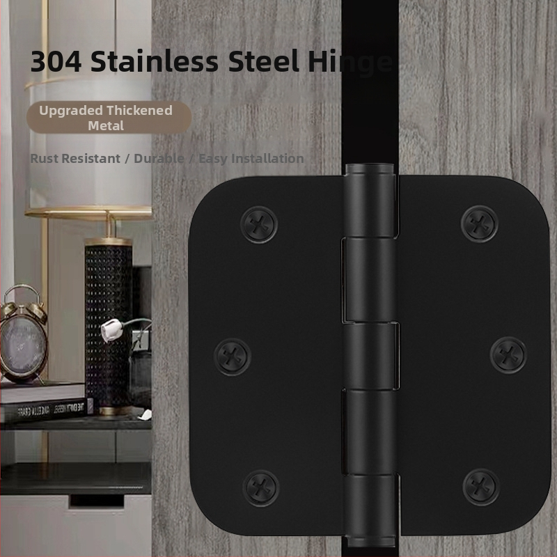 Nerūsējošā tērauda durvju eņģe, modelis 3535, slīpēta virsma, moderns minimālisma stils