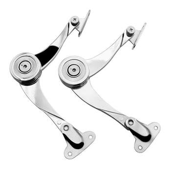 Υδραυλικός τηλεσκοπικός βραχίωνας στήριξης πόρτας ντουλάπας, αναδιπλόμενος, κράμα ψευδαργύρου, ηλεκτροπλατιωμένο φινίρισμα, μοντέλο S0018