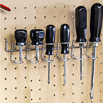 Perforált paneles szerszártartó, galvanizált vas, kreatív stílus, konyhai és raktári tárolás, HL márka