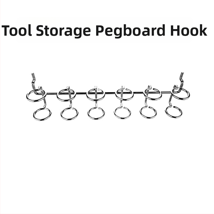 Perforált paneles szerszártartó, galvanizált vas, kreatív stílus, konyhai és raktári tárolás, HL márka